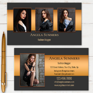 Photo Lifestyle Portfolio Fashion Business Card