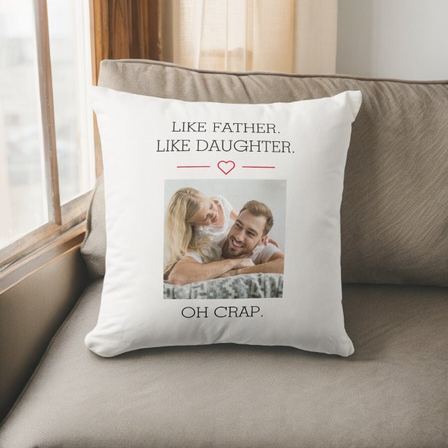 Photo Like Father Like Daughter Cushion (Creator Uploaded)