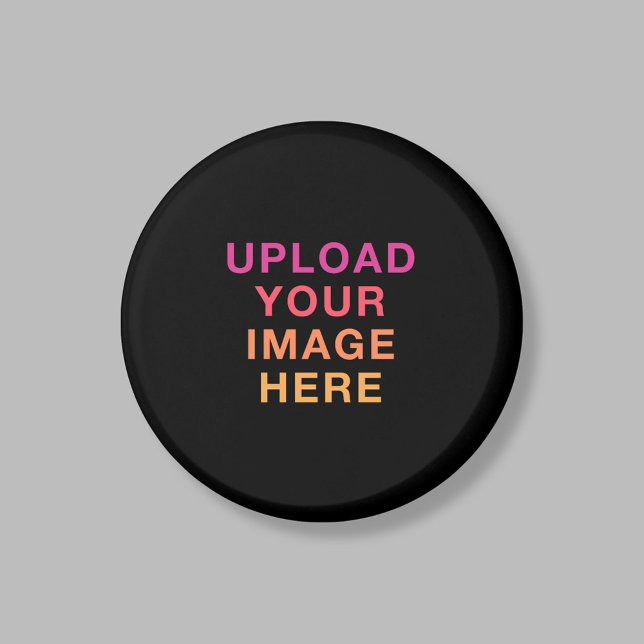 Photo Logo Business Simple Template Black Magnet (Creator Uploaded)