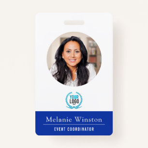 Photo   Logo Professional Office   Blue ID Badge