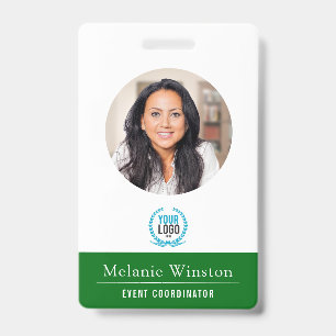 Photo   Logo Professional Office   Green ID Badge