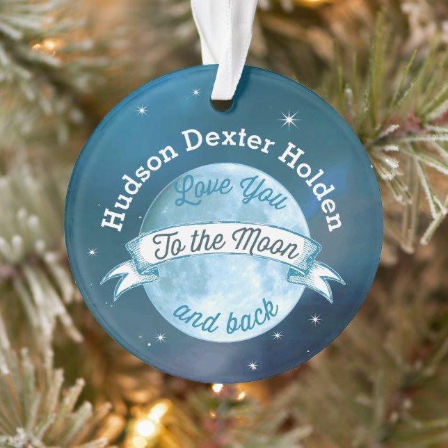 Photo Love You to the Moon and Back  Ornament (Tree)