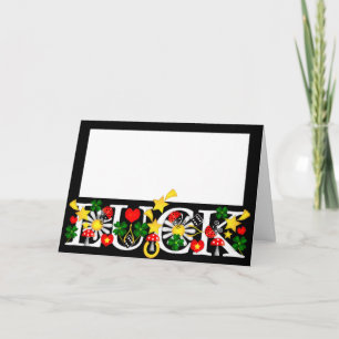 Photo Luck New Year/Party/Birthday/Good Luck Card/ Holiday Card