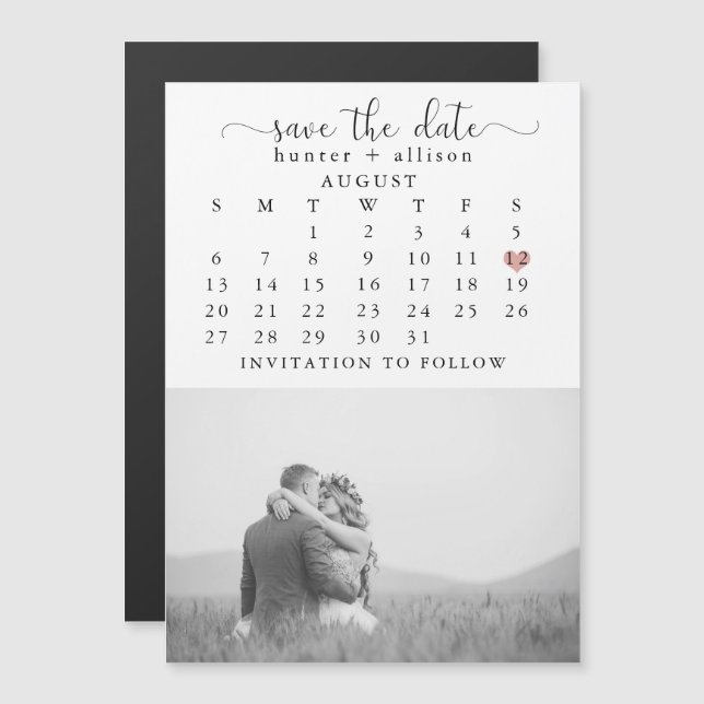 Photo Magnet | Save the Date (Front/Back)