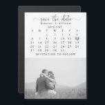 Photo Magnet | Save the Date<br><div class="desc">This simple,  wedding save the date template features a clean,  modern design. Customise it with your information and make it uniquely yours! I offer this design as a postcard. To move the heart,  click personalise > scroll down > click "customise further".</div>