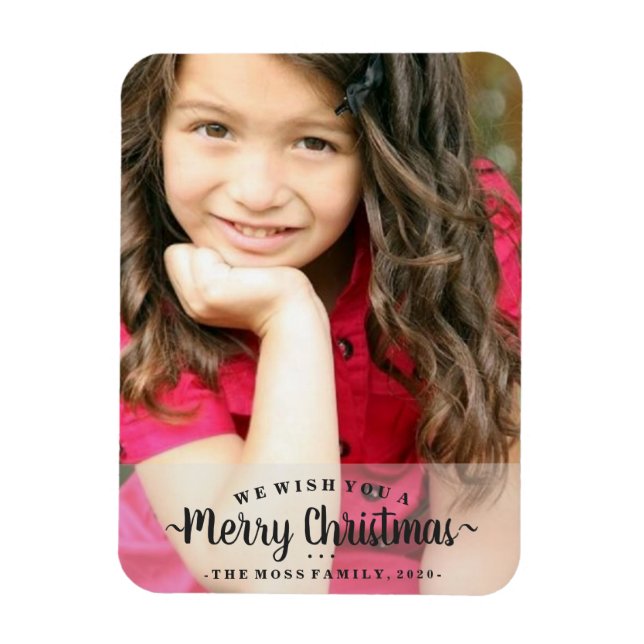 Photo Magnet - We Wish You A Merry Christmas (Vertical)