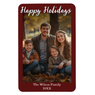 Photo Magnet with Custom Photo and Text