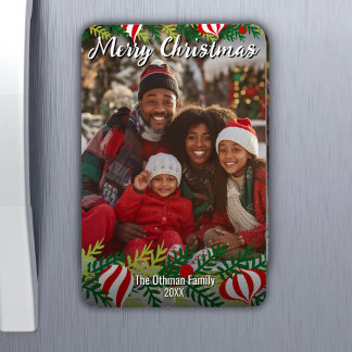 Photo Magnet with Custom Photo and Text