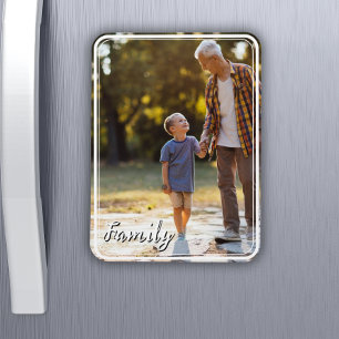 Photo Magnet with Custom Photo and Text