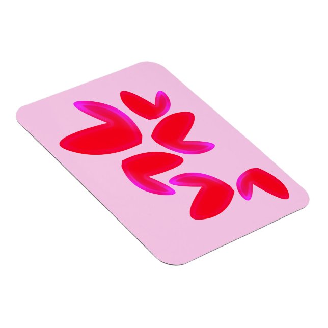 Photo magnet with Hearts (Right Side)