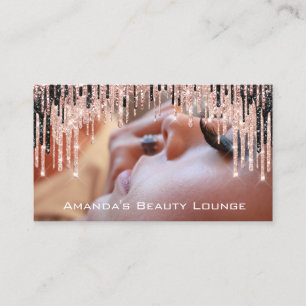 Photo Makeup Artist Rose Brow Wax Appointment Card