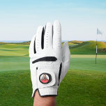 Photo man myth legend golf glove<br><div class="desc">Personalise and add your own photo. A white overlay so you can read the text. Text: The Man,  The Myth,  The Legend.</div>