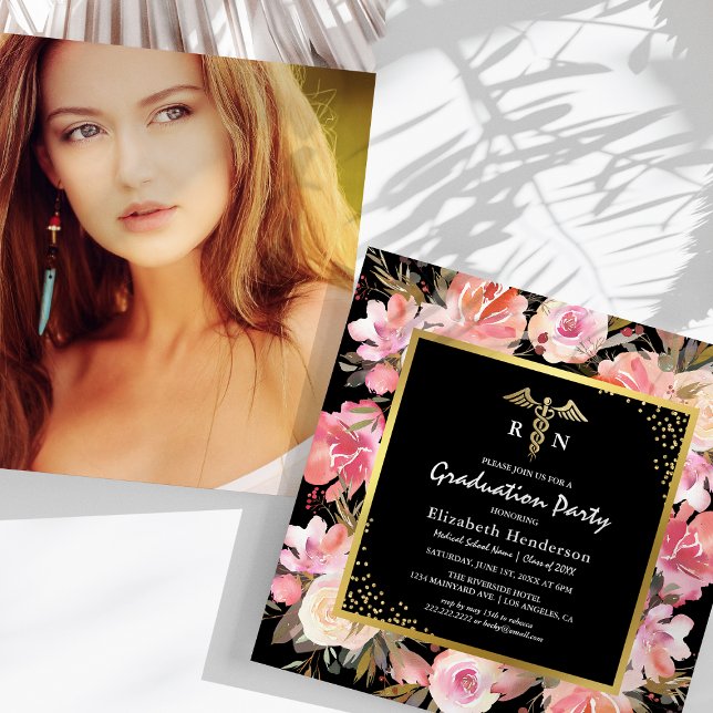 Photo Medical Nursing School Graduation Invitation (Creator Uploaded)