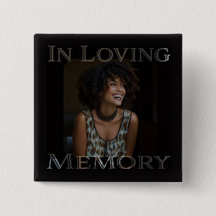 Photo Memorial 15 Cm Square Badge