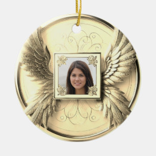 Photo Memorial Ceramic Tree Decoration