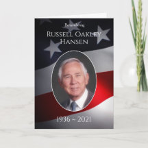 Photo Memorial Foldover Cards | Patriotic Military