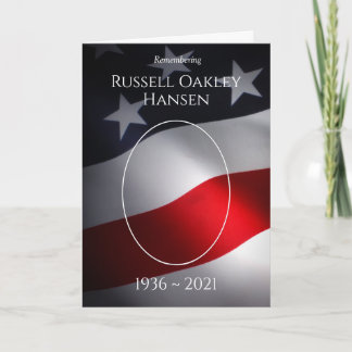 Photo Memorial Foldover Cards | Patriotic Military