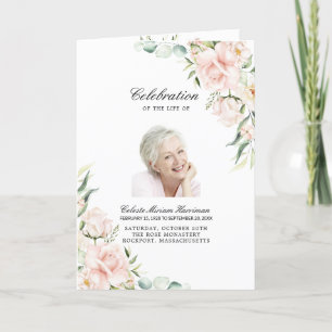 Photo Memorial Funeral Celebration of Life Programme