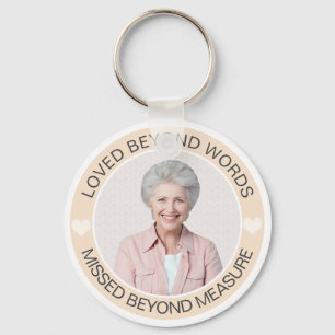 Photo Memorial Funeral  Keychain
