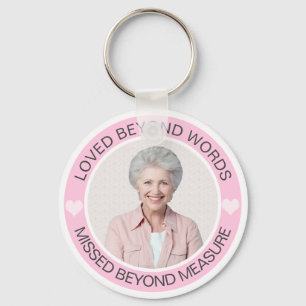 Photo Memorial Funeral  Keychain