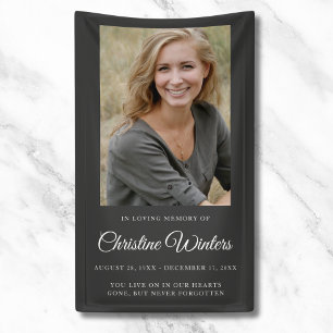 Photo Memorial Funeral Tribute Banner