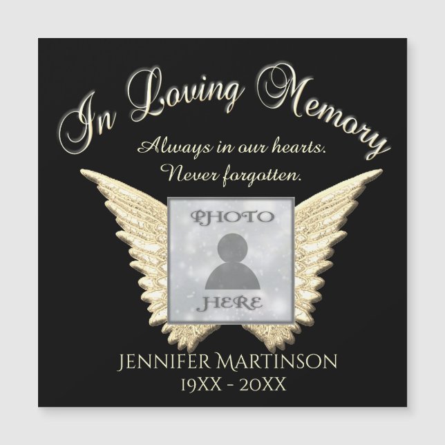 Photo Memorial in Loving Memory (Front)