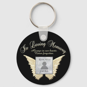 Photo Memorial in Loving Memory Key Ring