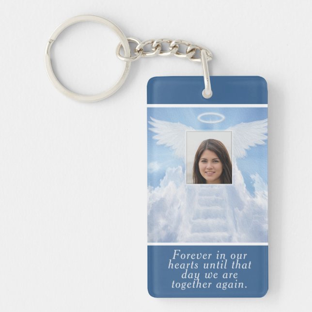 Photo Memorial in Loving Memory Key Ring (Front)