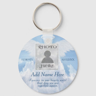 Photo Memorial in Loving Memory Key Ring