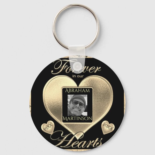 Photo Memorial in Loving Memory Keychain (Front)