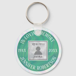 Photo Memorial in Loving Memory Keychain