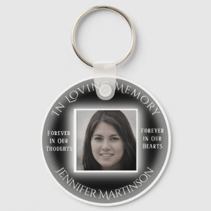 Photo Memorial in Loving Memory Keychain