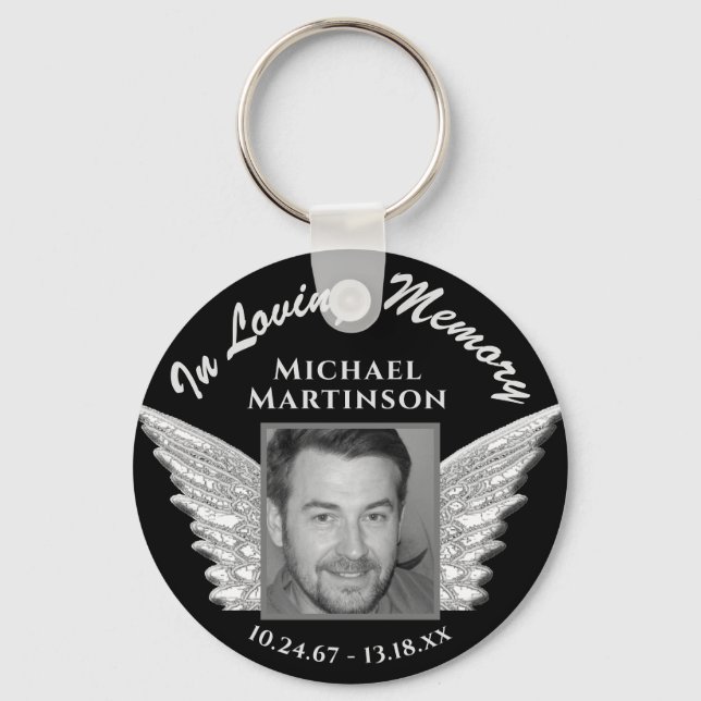 Photo Memorial Key Ring (Front)