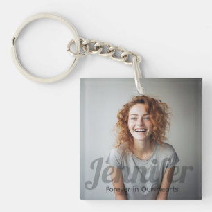 Photo Memorial Key Ring