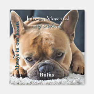 Photo Memorial Magnet with text -