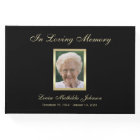 Photo Memorial or Funeral Guest Book