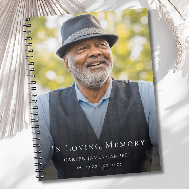 Photo Memorial or Funeral Guest Book (Photo Memorial Guest Book)