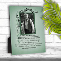 Photo Memorial Plaque
