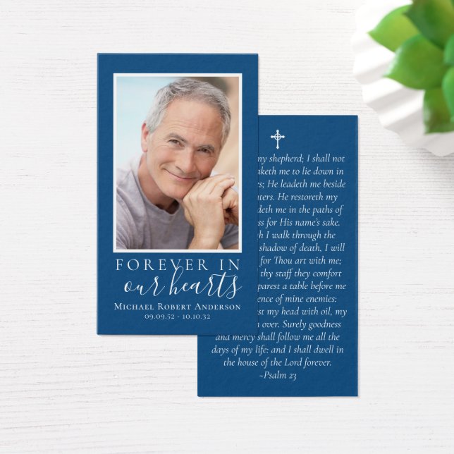 Photo Memorial Prayer Card (Desk)