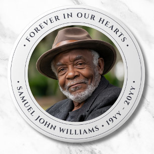 Photo Memorial Remembrance Tribute 7.5 Cm Round Badge