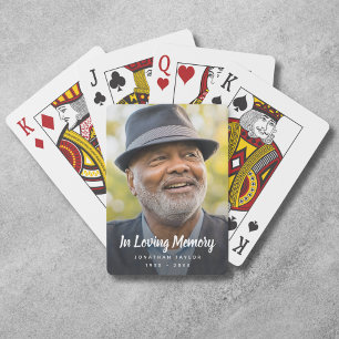 Photo Memorial Remembrance Tribute Playing Cards