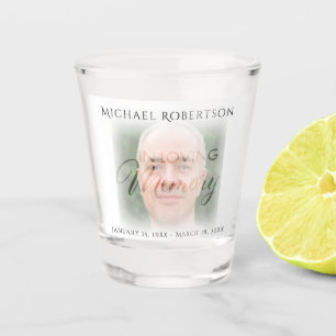 Photo Memorial Shot Glass
