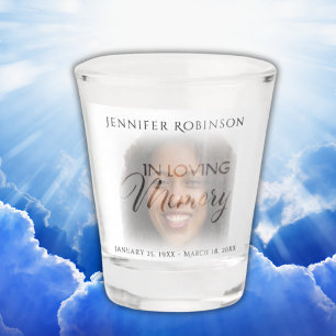 Photo Memorial Shot Glass