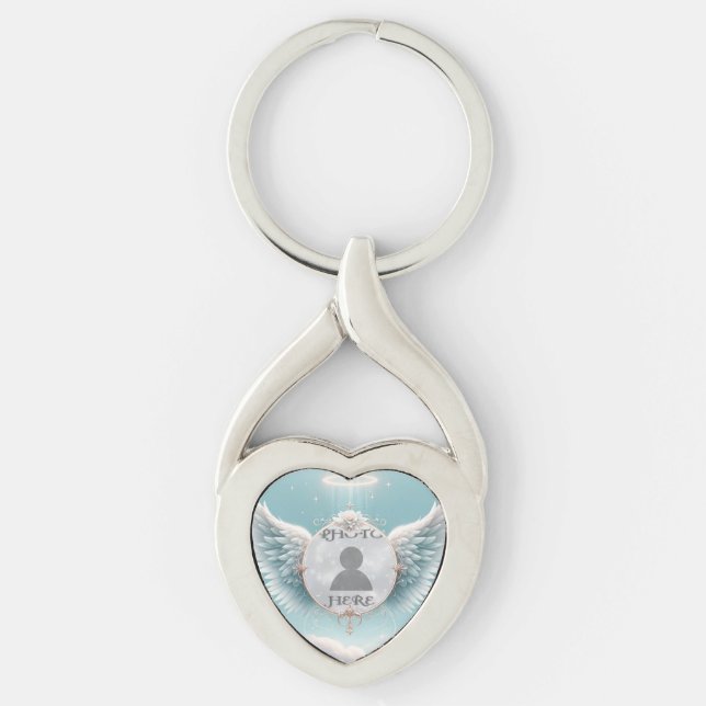 Photo Memorial Sympathy  Key Ring (Front)