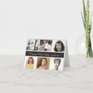 Photo Memorial Thank You Card