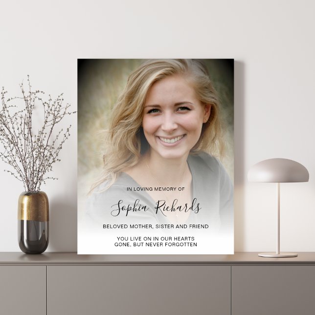 Photo Memorial Tribute Death Funeral  Poster (Creator Uploaded)