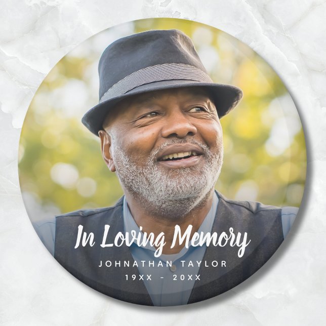 Photo Memorial Tribute Funeral Magnet (Photo Memorial Magnet)