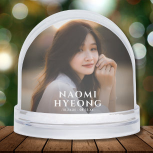 Photo Memorial Tribute Snowglobe