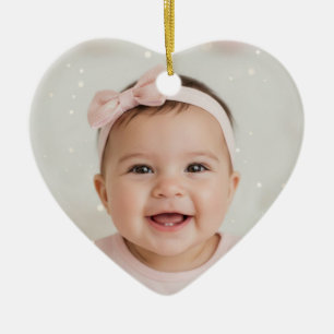 Photo Memories Personalised Mini Heart Keepsake Ceramic Tree Decoration