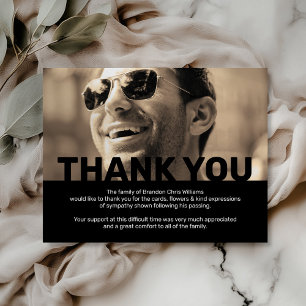 Photo Memory Funeral Thank You